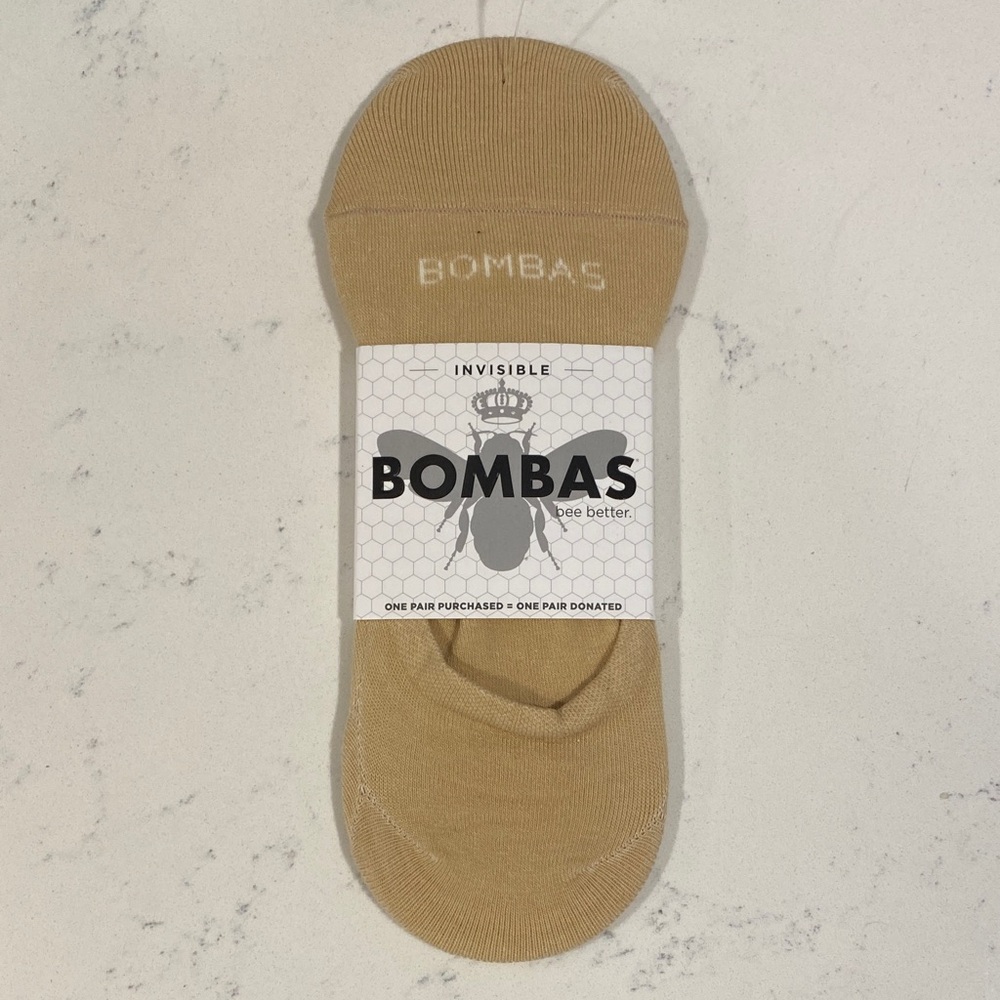 Bombas Casual No-Show Socks in Tan